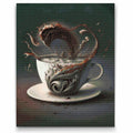 Tsunami in a Cup of Coffee Diamond Painting Kit by Nordik Atelier
