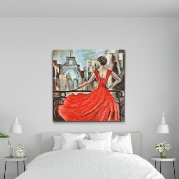 Lady in Red Diamond Painting Kit by Nordik Atelier